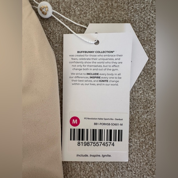 BuffBunny Halter Sports Bra Size Medium - Picture 3 of 4